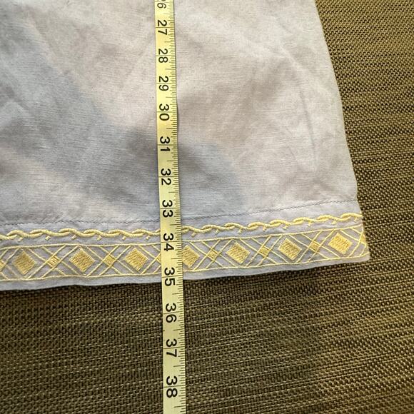 Anthropologie‎ Holding Horses Embroidered Chambray Tunic Dress Shift Small $158 - Picture 8 of 8